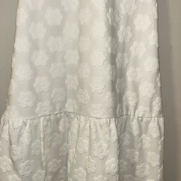 Floral White Kids Dress - Picture 3 of 5